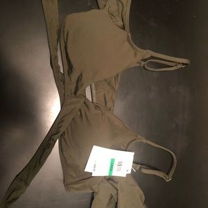 Becca off the shoulder swim top!